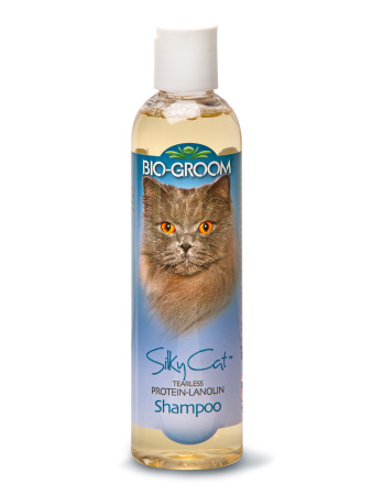 Bio-Groom Silky Cat Shampoo кондиционирующий шампунь для кошек с протеином и ланолином 237 мл фото в интернет-магазине SHOP-GROOM.ru